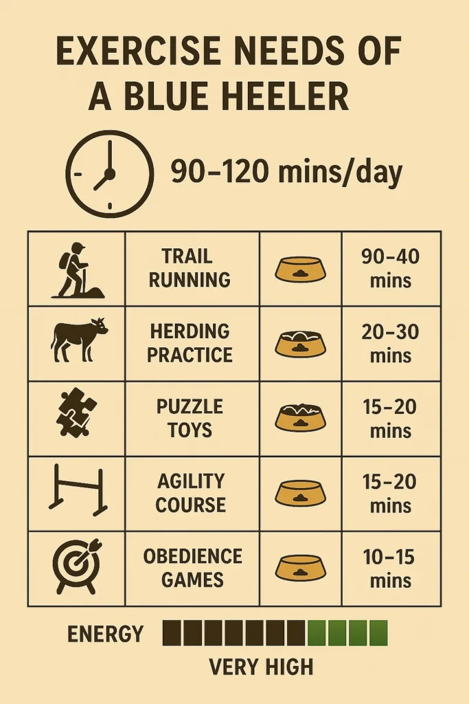 Exercise Needs of a Blue Heeler