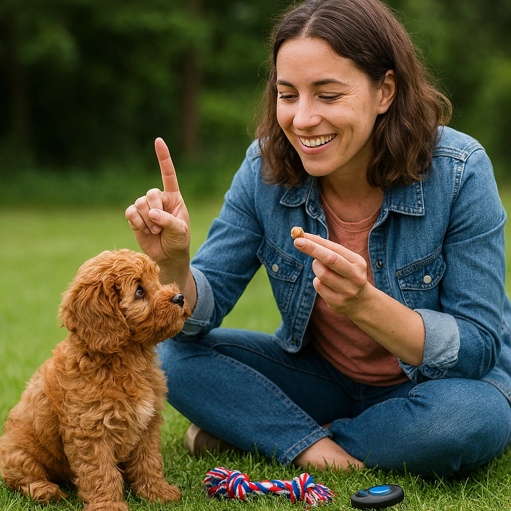 Training session through positive reinforcement