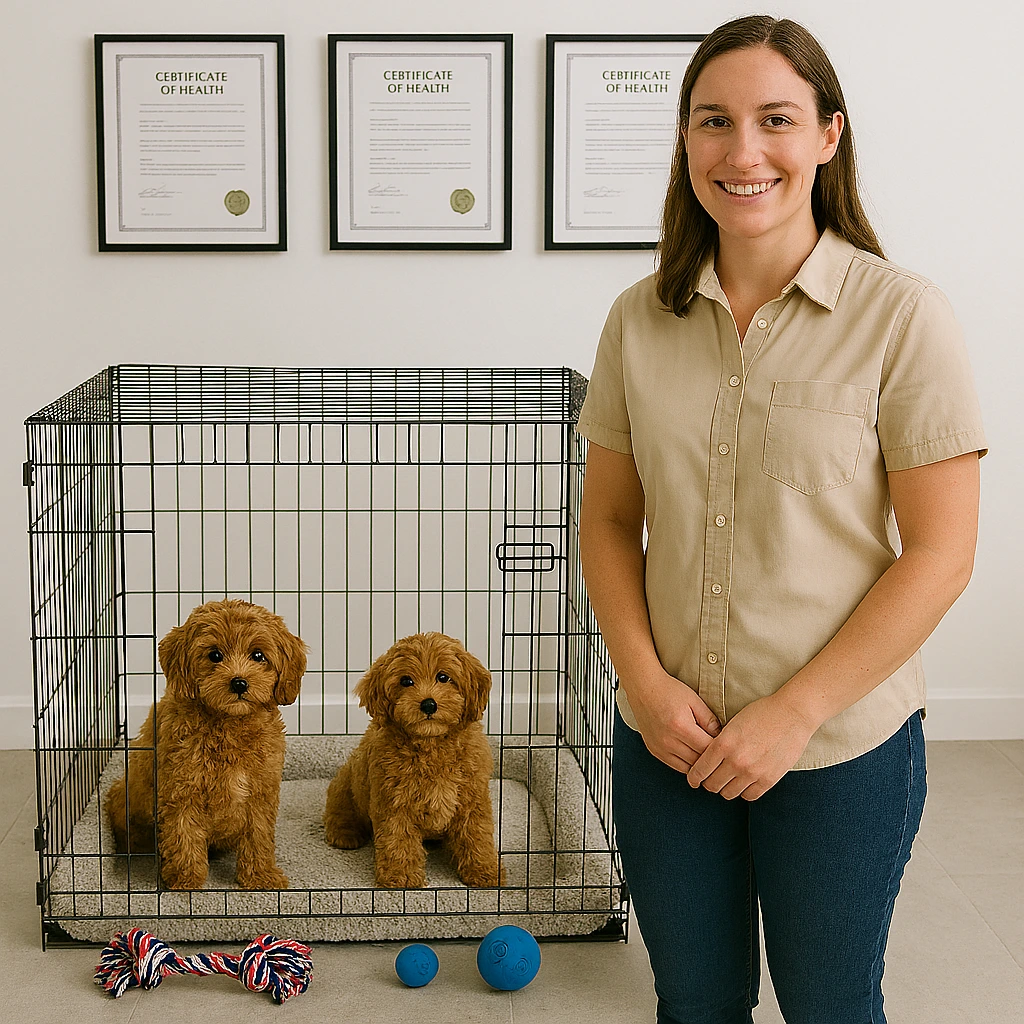 Reputable Cavapoo breeder with clean environment and health records